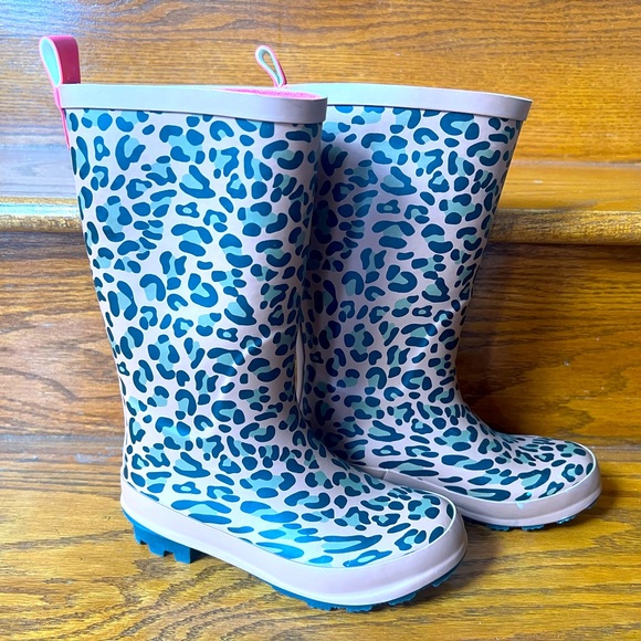 Leopard Rain Boots - Picture 1 of 3